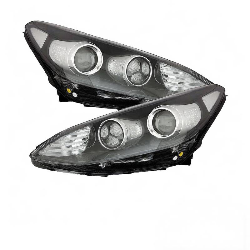 💕 Fari Anteriori Adatto per Kia Sportage 16-20 LED Fondo Nero 💕