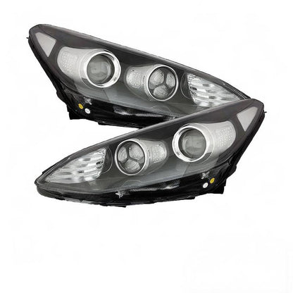 💕 Fari Anteriori Adatto per Kia Sportage 16-20 LED Fondo Nero 💕