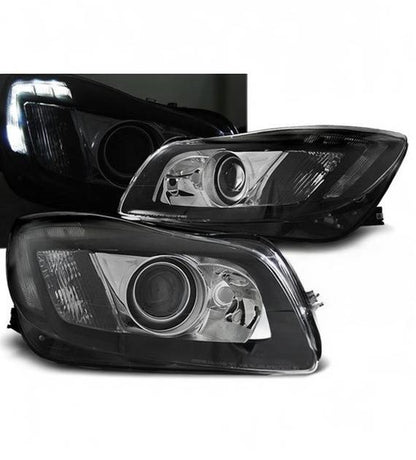 💕 Fari Anteriori Adatti per Opel Insignia 08-12 Black True DRL LED 💕