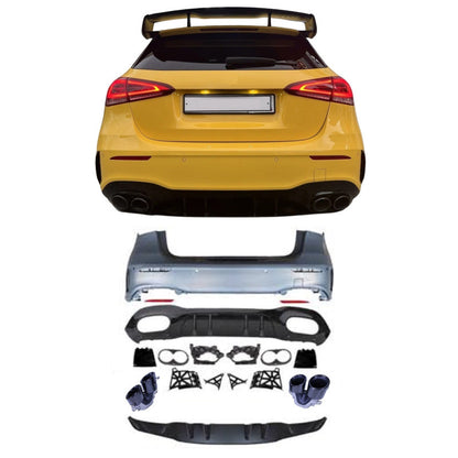 ⭐Paraurti diffusore adatto per Mercedes Classe A W177 Hatchback con terminale ⭐