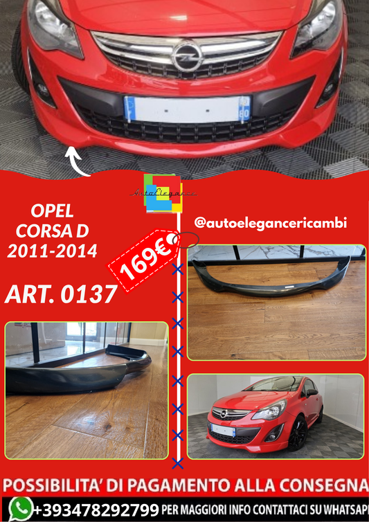 ART. 0137 SOTTO PARAURTI OPEL CORSA D 2011-2014 GREZZO