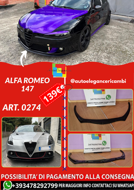 ART. 0274 SPLITTER ALFA ROMEO 147