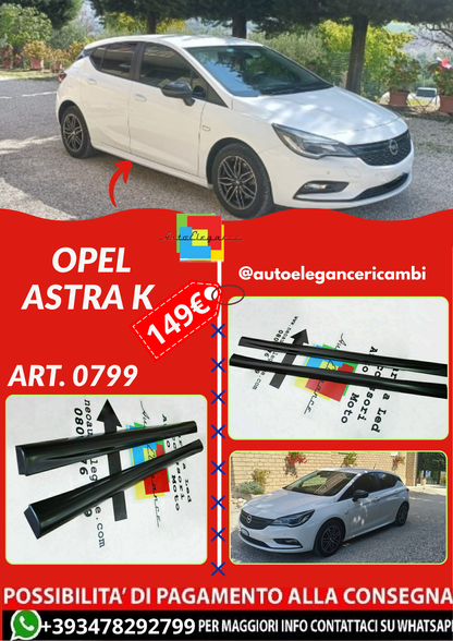 ART. 0799 MINIGONNE OPEL ASTRA K GREZZE (192CM)