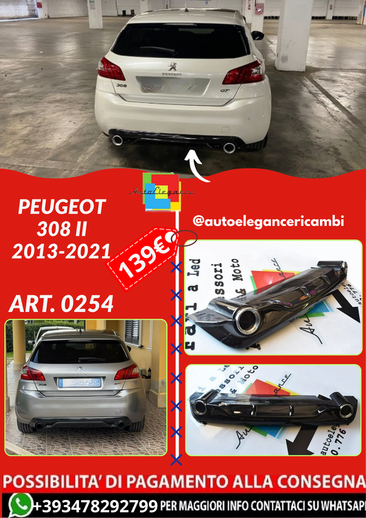 ART. 0254 DIFFUSORE PEUGEOT 308 II 5 PORTE 2013-2021