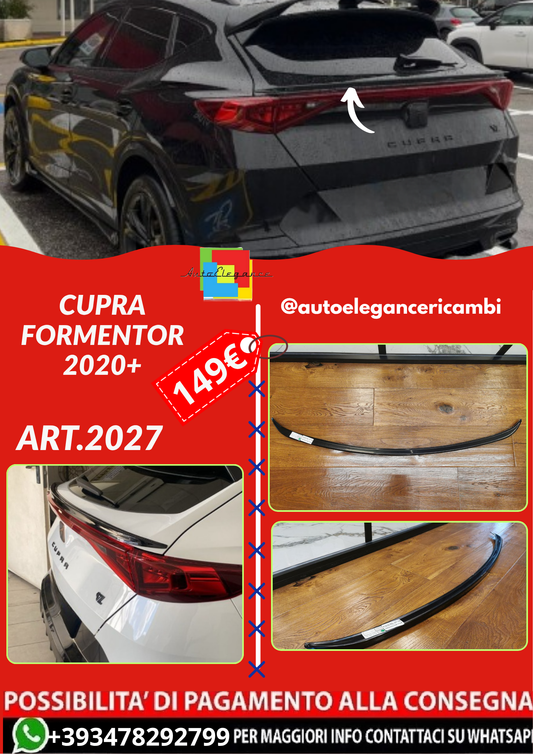 ART.2027 SPOILER CUPRA FORMENTOR 2020+ NERO LUCIDO (BAGAGLIAIO)