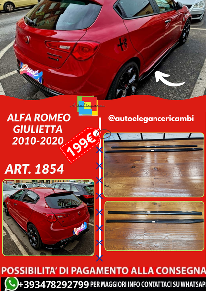 ART. 1854 SOTTO MINIGONNE ALFA ROMEO  GIULIETTA 2010-2020 NERO LUCIDO