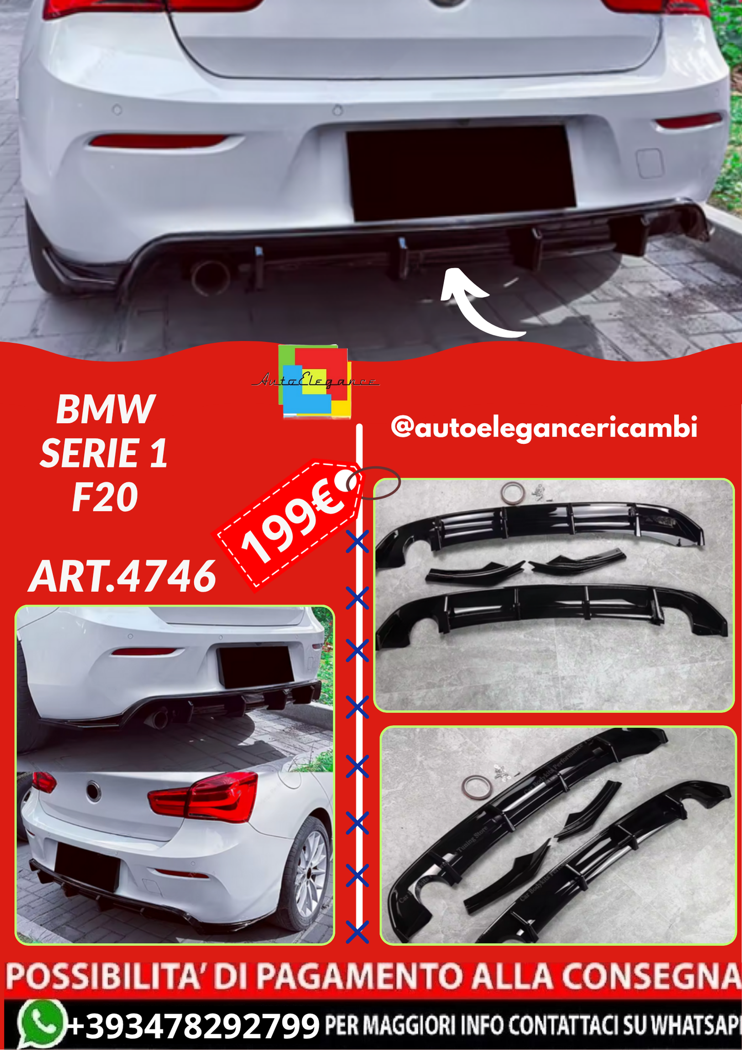 ART.4746 DIFFUSORI BMW SERIE 1 F20
