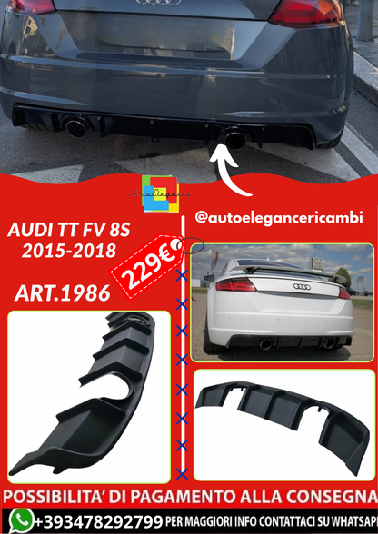 ART.1986 DIFFUSORE AUDI TT FV 8S 2015-2018 SLINE LOOK RSTT