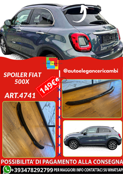 ART.4741 SPOILER FIAT 500X NERO LUCIDO