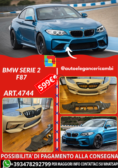 ART.4744 PARAURTI BMW SERIE 2 F87 BIANCO