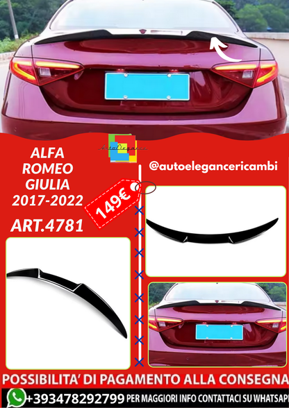 ART.4781 SPOILER ALFA ROMEO GIULIA 2017-2022
