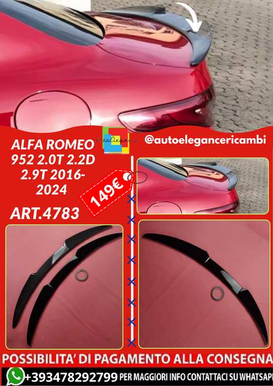 ART.4783 SPOILER Alfa Romeo Giulia 952 2.0T 2.2d 2.9T 2016-2024