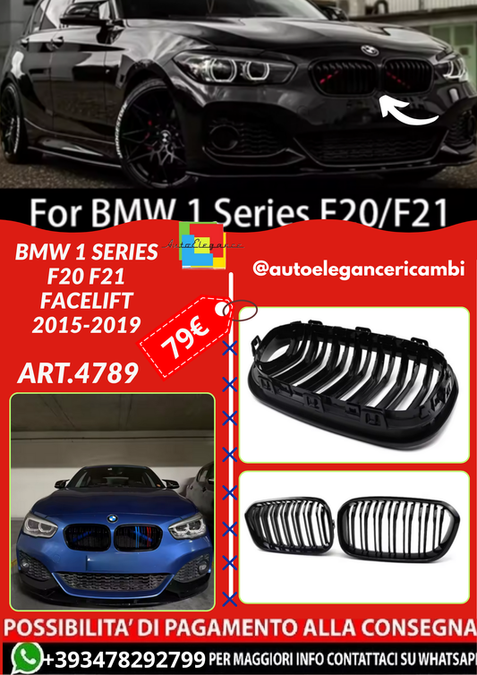 ART.4789  GRIGLIA BMW 1 Series F20 F21 Facelift 2015-2019