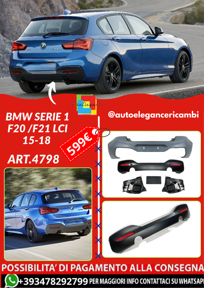 ART.4798  PARAURTI  POSTERIORI BMW SERIE 1 F20 /F21 LCI 15-18