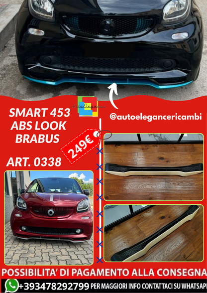 ART. 0338 SOTTO PARAURTI SMART 453 ABS LOOK BRABUS (GREZZO)