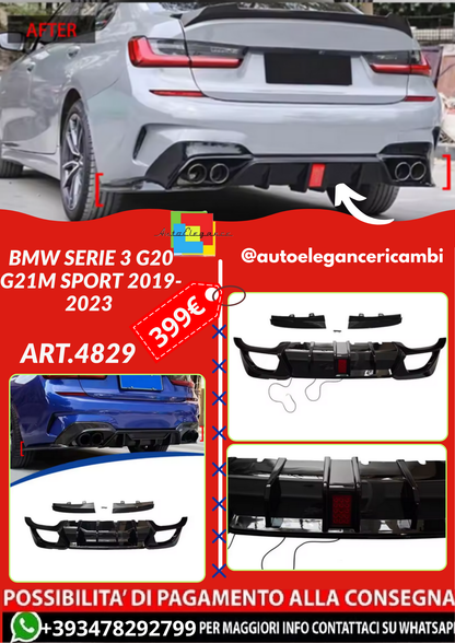 ART.4829  DIFFUSORI BMW SERIE 3 G20 G21M Sport 2019-2023