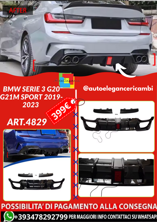 ART.4829  DIFFUSORI BMW SERIE 3 G20 G21M Sport 2019-2023