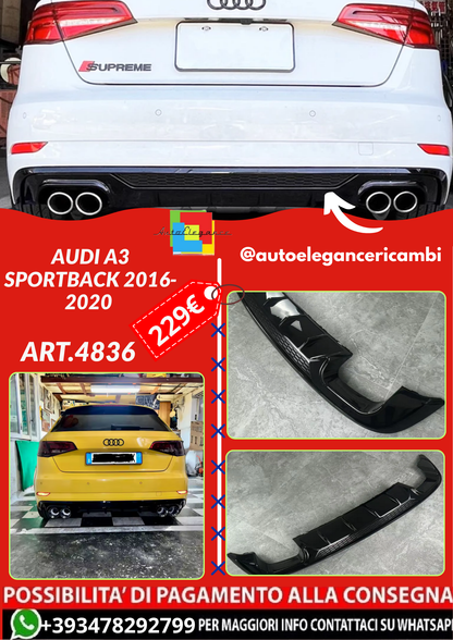ART.4836 DIFFUSORI Audi A3 Sportback 2016-2020