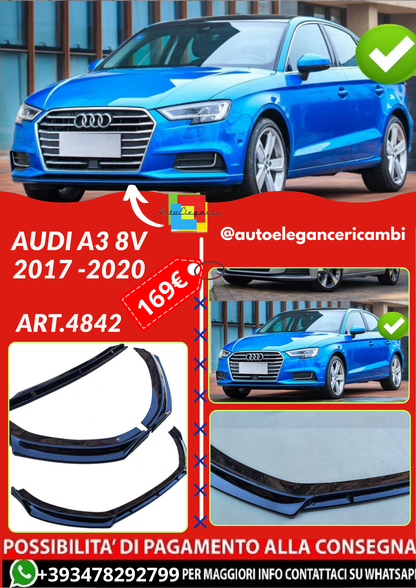 ART.4842  SPLITTER  Audi A3 8V 2017 -2020