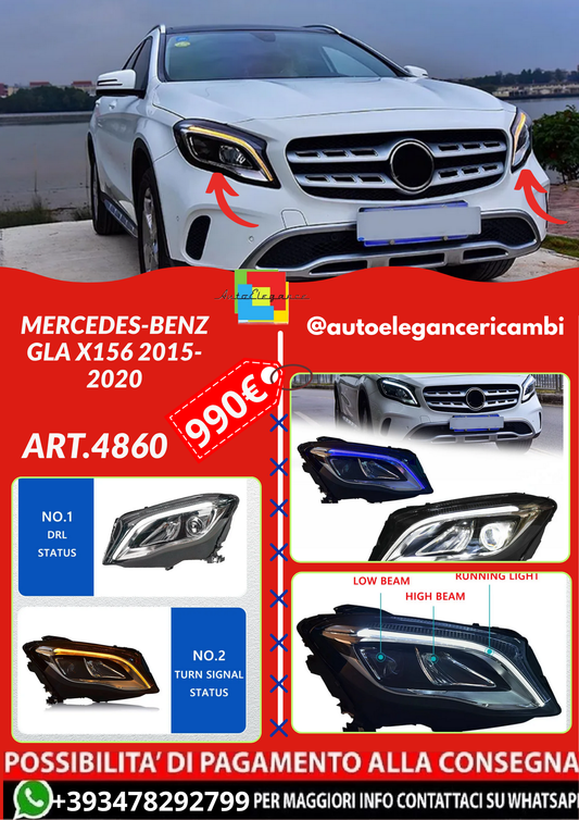 ART.4860  FARI  ANTERIORI   Mercedes-Benz GLA X156 2015-2020