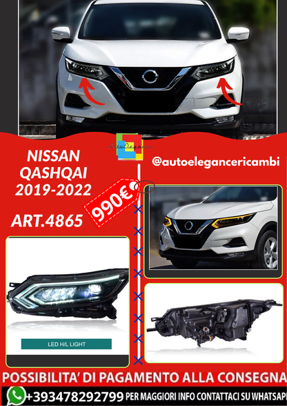 ART.4865  FARI ANTERIORI Nissan Qashqai 2019-2022