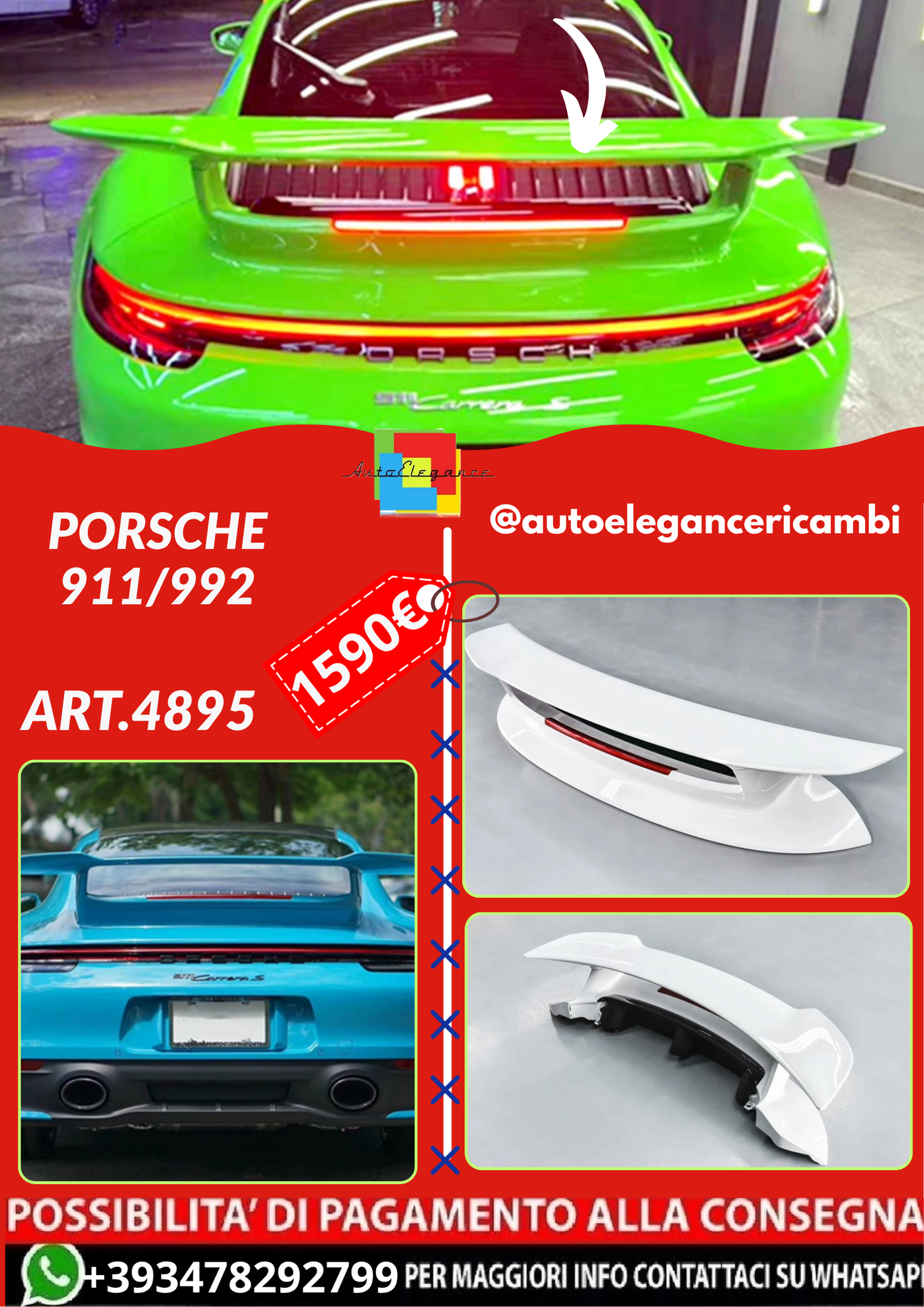 ART.4895 SPOILER Porsche 911/992