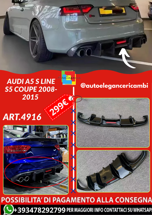 ART.4916 DIFFUSORI Audi A5 S line S5 Coupe 2008-2015