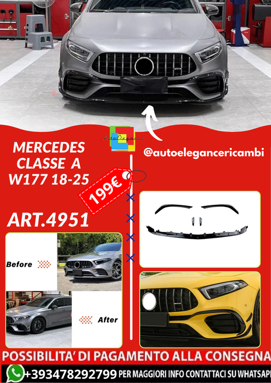 ART.4951 SPLITTER  MERCEDES CLASSE  A W177 18-25
