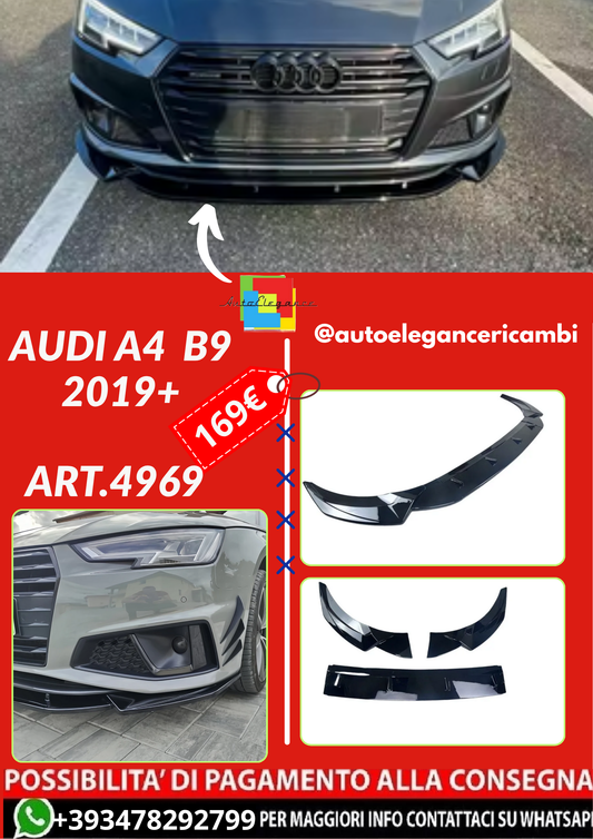 ART.4969 SPLITTER Audi A4  B9 2019+