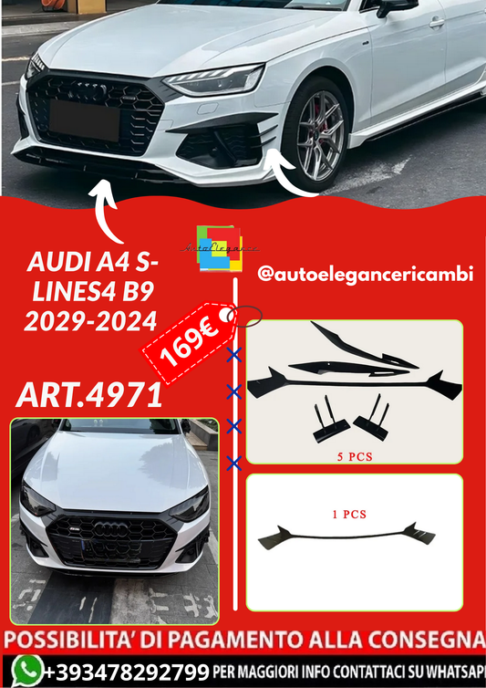 ART.4971  SPLITTER   Audi A4 S-LineS4 B9  2029-2024