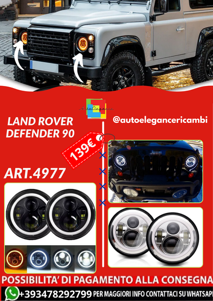 ART.4977  FARI  ANTERIORI   Land Rover Defender 90