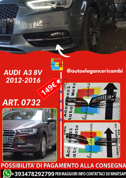 ART. 0732 GRIGLIE FENDINEBBIA AUDI  A3 8V 2012-2016 (Copia)