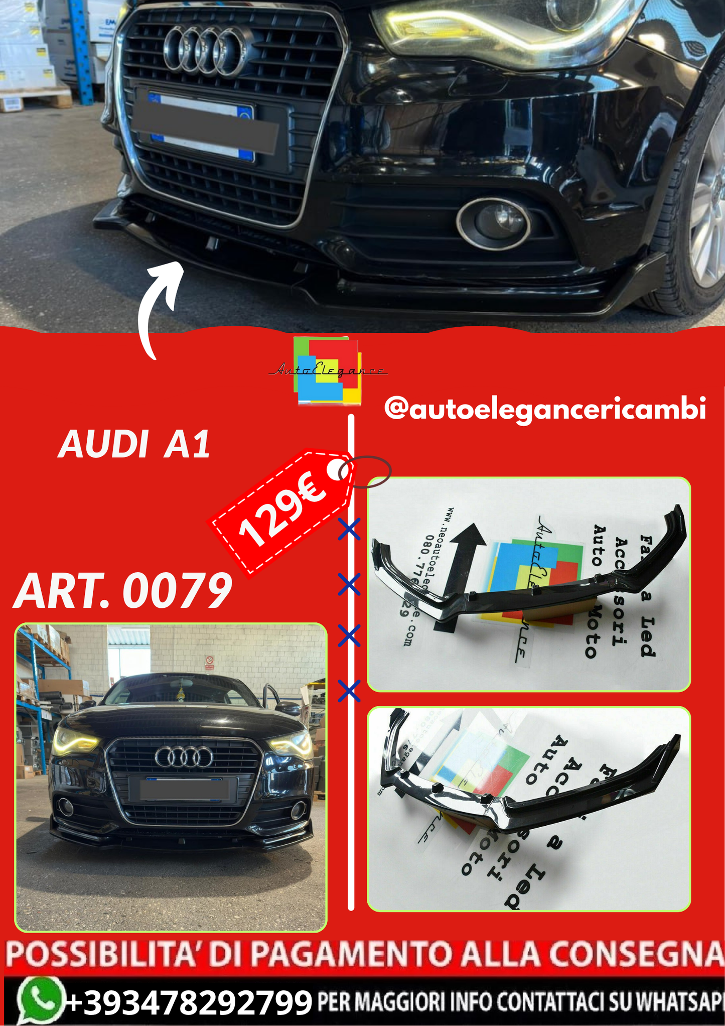 ART. 0079 SPLITTR  AUDI A1