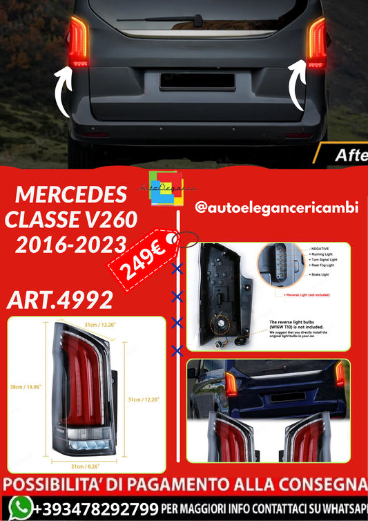 ART.4992 FARI  POSTERIORI MERCEDES  CLASSE V260 2016-2023