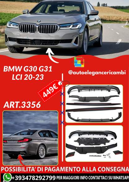 ART.3356 BODY KIT PERFORMANCE STYLE fits BMW SERIE 5 G30 G31 LCI 20-23