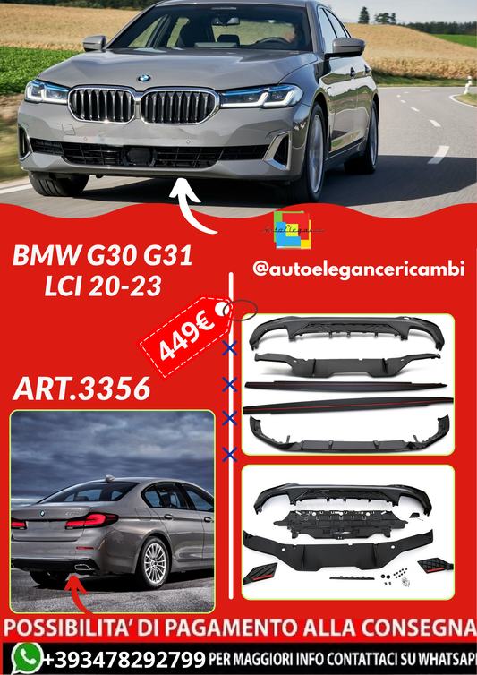 ART.3356 BODY KIT PERFORMANCE STYLE fits BMW SERIE 5 G30 G31 LCI 20-23