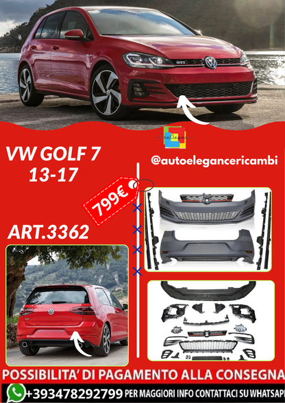 ART.3362 BODY KIT SPORT 7.5 LOOK fits VW GOLF 7 13-17