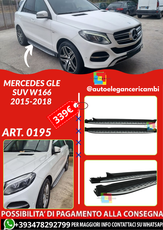 ART. 0195  PEDANE  LATERALI MERCEDES GLE SUV W166 2015-2018
