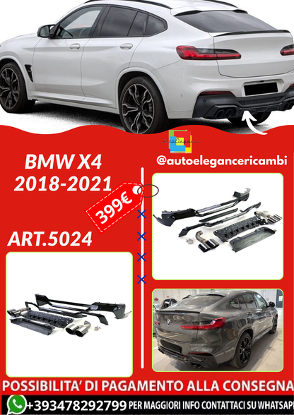 ART.5024 DIFFUSORI +TERMINALI BMW X4  F98 2018-2021