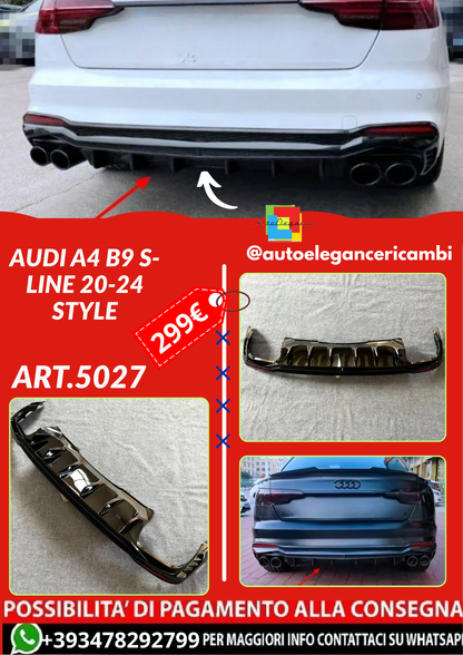 ART.5027  DIFFUSORI Audi A4 B9 S-Line 20-24 Style