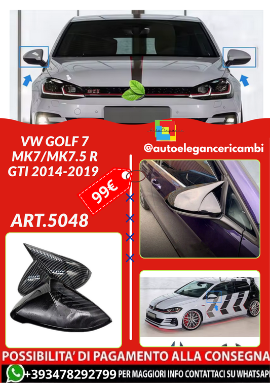 ART.5048  Copertura dello specchio laterale VW Golf 7 MK7/MK7.5 R GTI 14-19