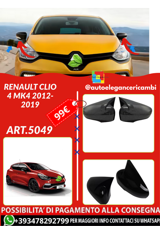 ART.5049  Copertura dello specchio laterale Renault Clio 4 MK4 2012-2019