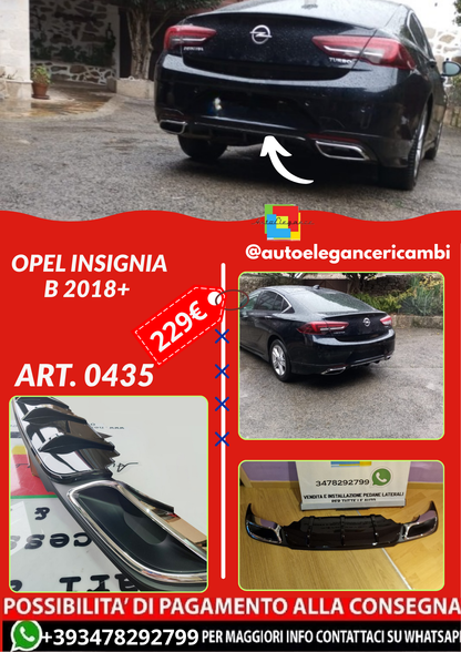 ART. 0435 DIFFUSORE OPEL INSIGNIA B 2018+ NERO LUCIDO