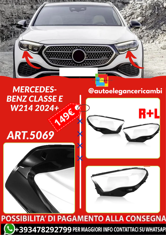 ART.5069  COPERTURA FRONTALE LAMPADA  Mercedes-Benz Classe E W214 2024+