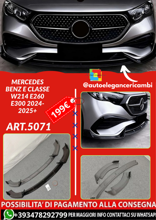 ART.5071  SPLITTER Mercedes Benz E Classe W214 E260 E300 2024-2025+