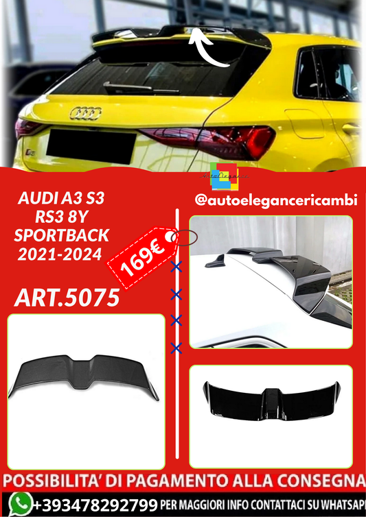 ART.5075 SPOILER  Audi A3 S3 RS3 8Y Sportback 2021-2024