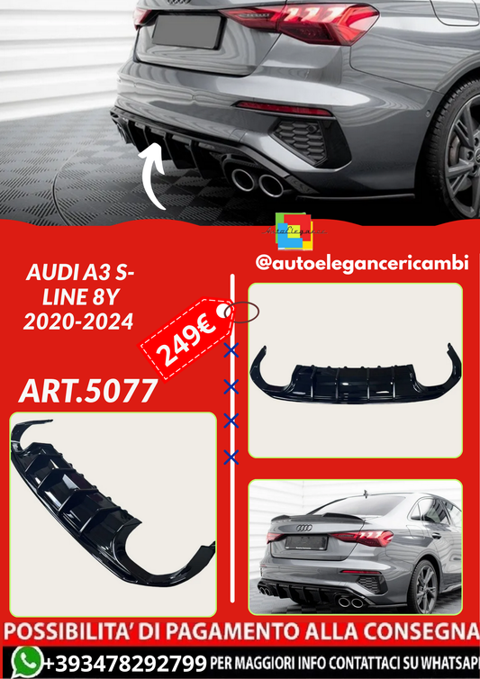 ART.5077 DIFFUSORI  Audi A3 S-Line 8Y  2020-2024