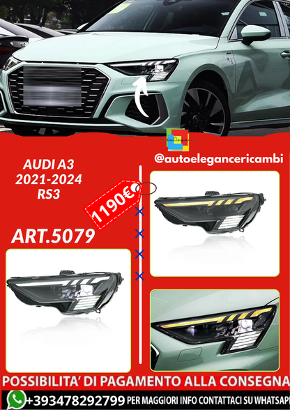 ART.5079   FARI ANTERIORI Audi A3  2021-2024 RS3