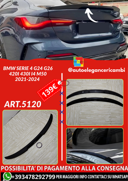 ART.5120 SPOILER BMW Serie 4 G24 G26 420i 430i i4 M50  2021-2024