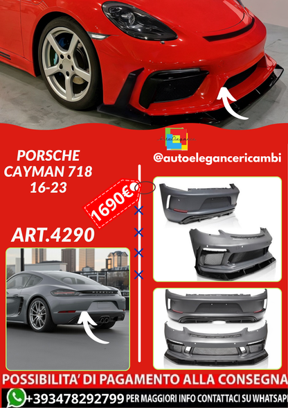 ART.4290 BODY KIT SPORT LOOK fits PORSCHE CAYMAN 718 16-23